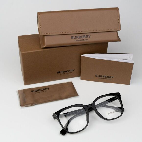 NEW Burberry BE2361D 3001 Black Square Unisex Eyeglasses BE 2361D - Picture 9 of 9